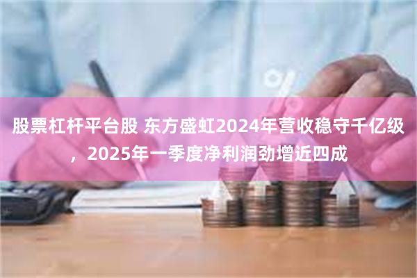 股票杠杆平台股 东方盛虹2024年营收稳守千亿级，2025年一季度净利润劲增近四成