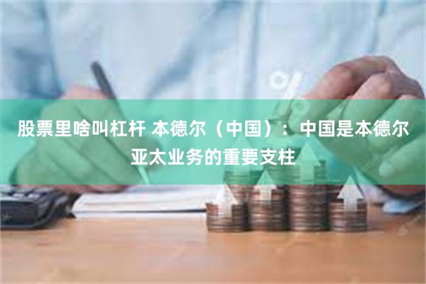 股票里啥叫杠杆 本德尔（中国）：中国是本德尔亚太业务的重要支柱